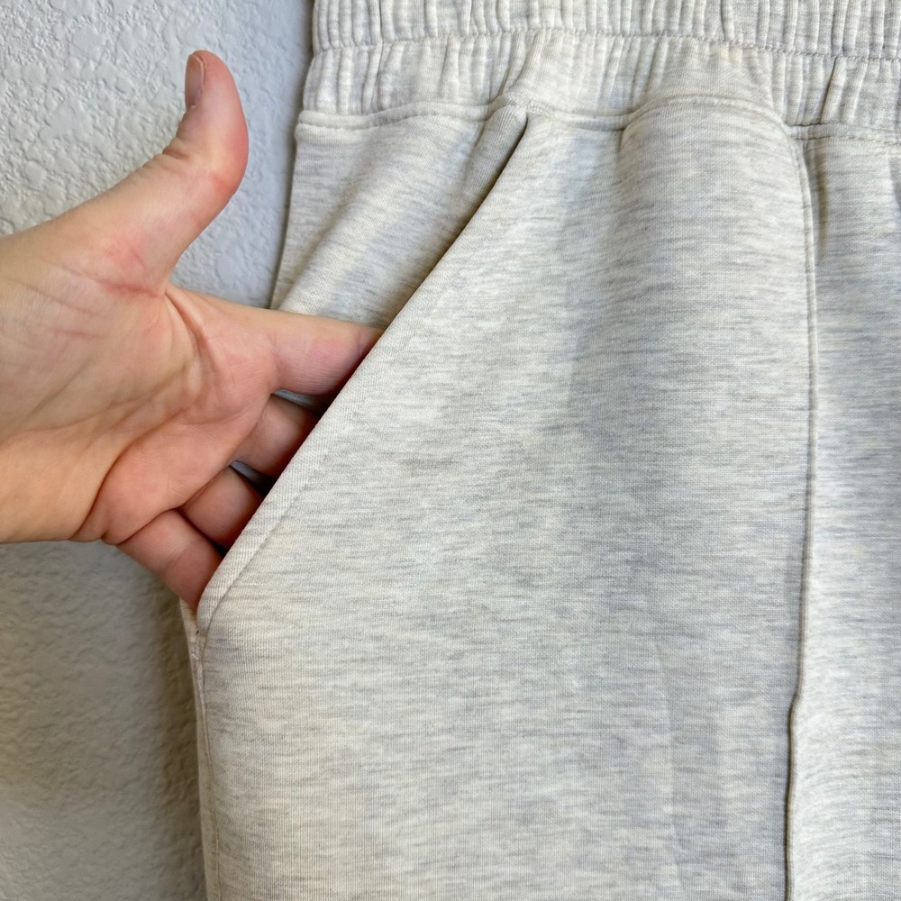 Spanx Brushed AirEssentials Straight Leg Pants Heather Cream 50887R Womens XL - Picture 4 of 9